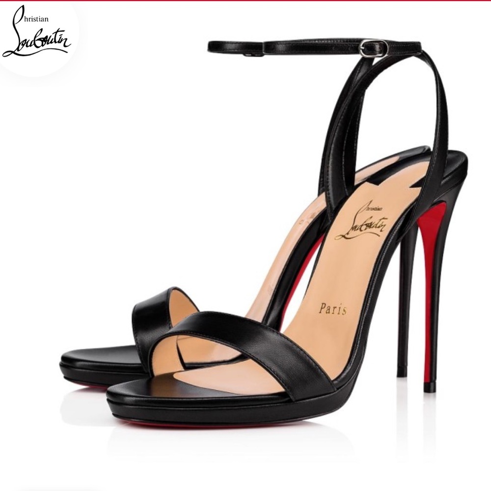 ***SOLD***CHRISTIAN LOUBOUTIN | Black Loubi Queen 120mm Nappa Leather